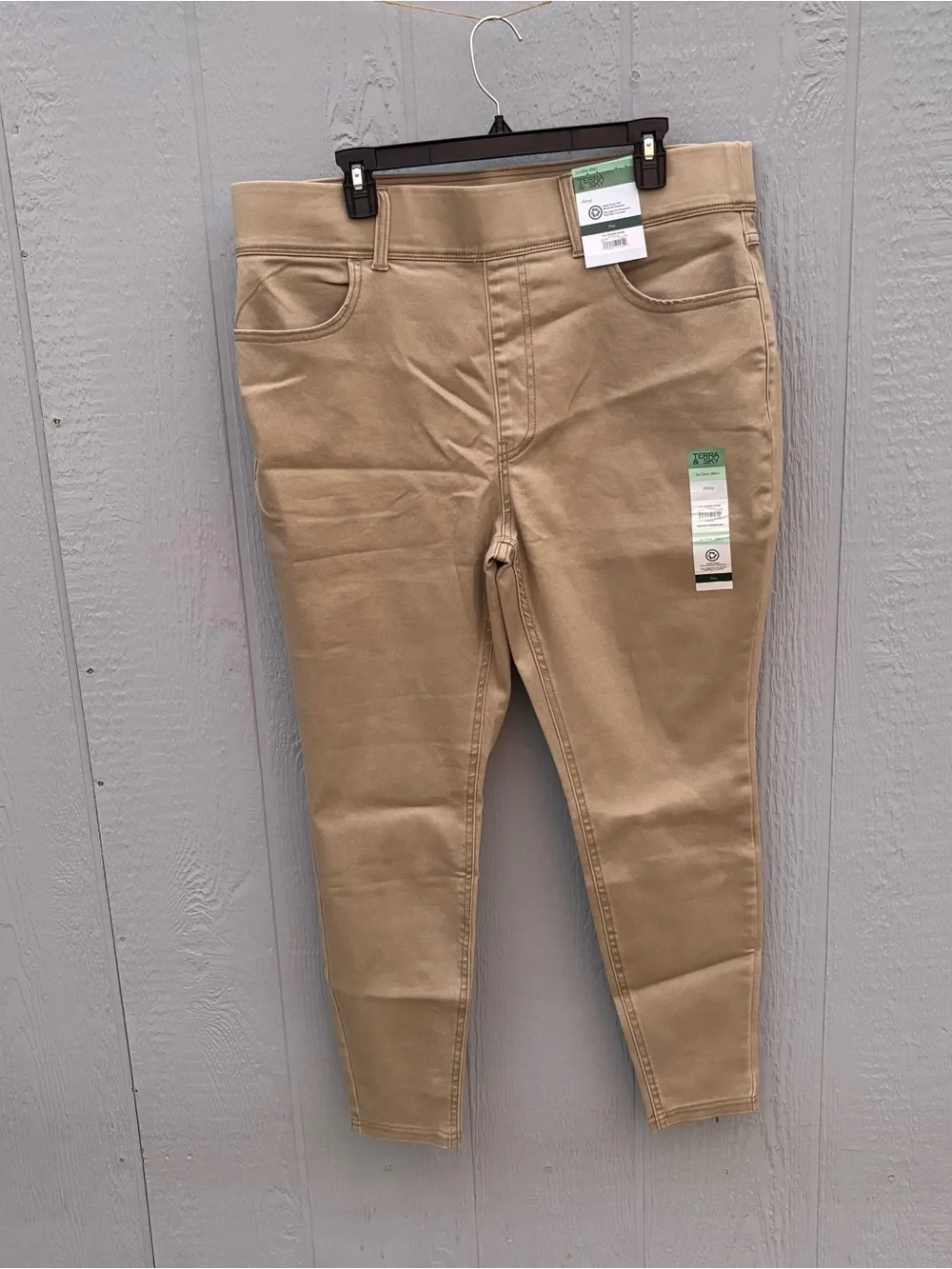 Terra & Sky Khaki Skinny Stretch Pull on Jeans